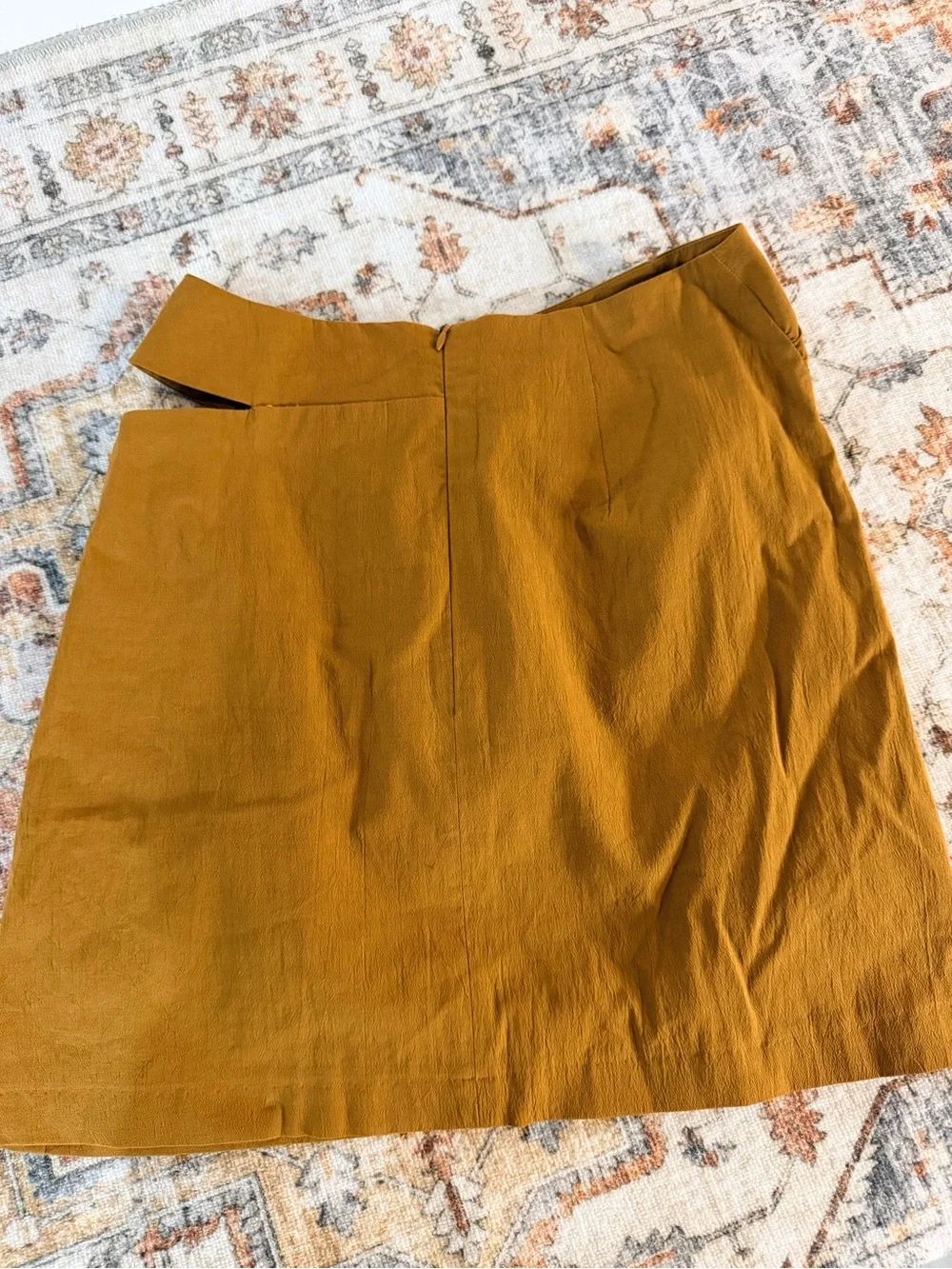 Zara brown mini skirt with hip cut out
